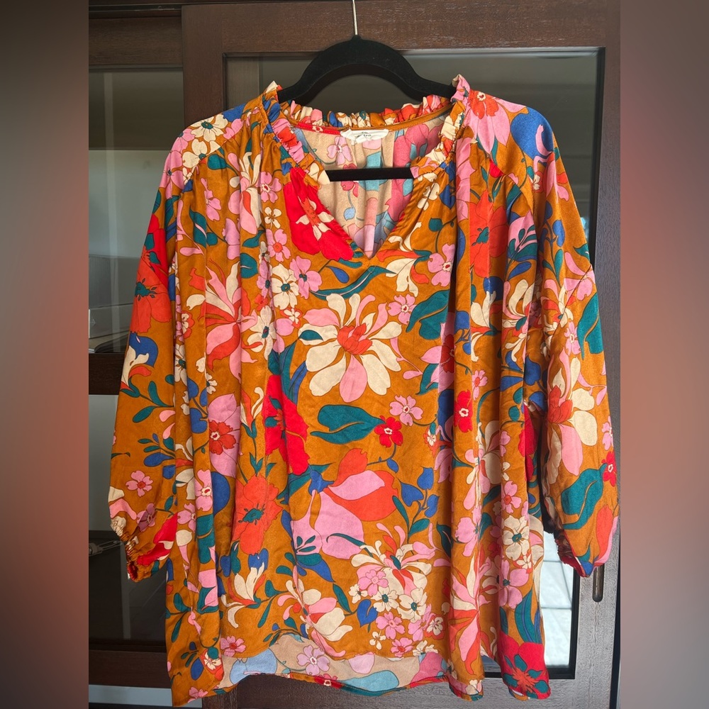 Vibrant Blooms Blouse